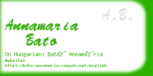 annamaria bato business card